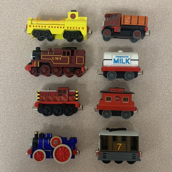 Thomas and Friends Diecast Magnetic Take Along train lot of 8 SALTY TOBY ARTHUR - Picture 2 of 11